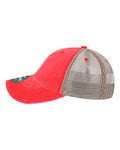 LEGACY DTA Dashboard Trucker Cap - Scarlet Red/ Grey - side