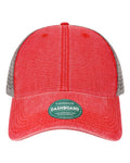 LEGACY DTA Dashboard Trucker Cap - Scarlet Red/ Grey - front