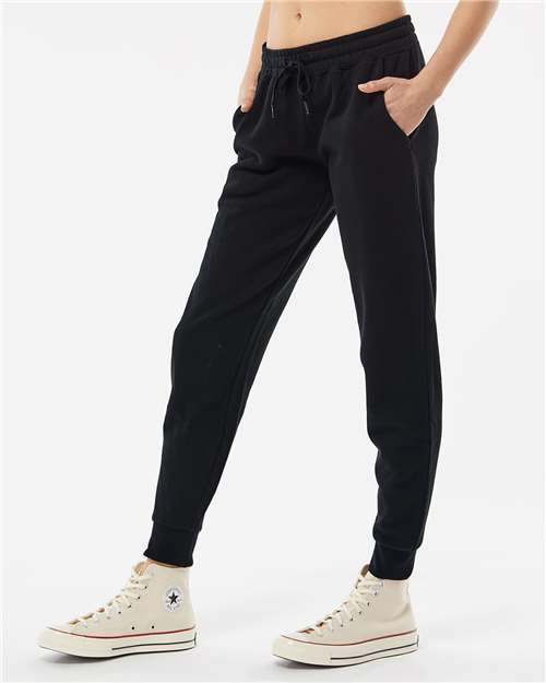 Independent Trading Co. PRM20PNT Women's California Wave Wash Sweatpants - Black - model side