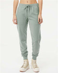 Independent Trading Co. PRM20PNT Women's California Wave Wash Sweatpants - Sage - model front