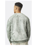 Comfort Colors 1545 Unisex Colorblast Crewneck Sweatshirt - Fern - model back