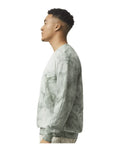 Comfort Colors 1545 Unisex Colorblast Crewneck Sweatshirt - Fern - model side