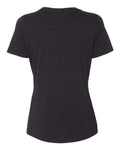 BELLA + CANVAS 6400CVC Women’s Relaxed Fit Heather CVC Tee - Black Heather - back