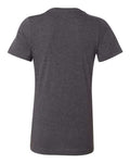 BELLA + CANVAS 6400CVC Women’s Relaxed Fit Heather CVC Tee - Dark Grey Heather - back