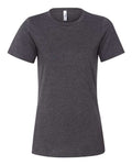 BELLA + CANVAS 6400CVC Women’s Relaxed Fit Heather CVC Tee - Dark Grey Heather - front
