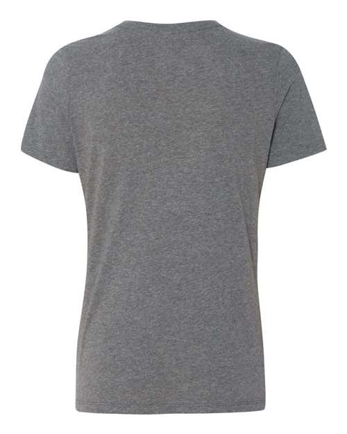 BELLA + CANVAS 6400CVC Women’s Relaxed Fit Heather CVC Tee - Deep Heather - back