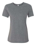BELLA + CANVAS 6400CVC Women’s Relaxed Fit Heather CVC Tee - Deep Heather - front