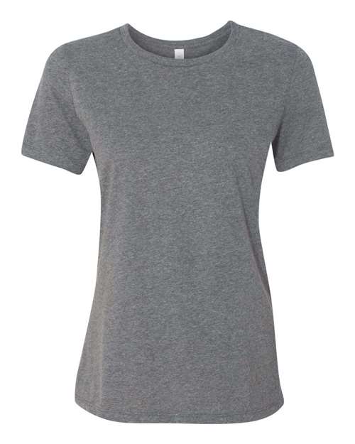 BELLA + CANVAS 6400CVC Women’s Relaxed Fit Heather CVC Tee - Deep Heather - front
