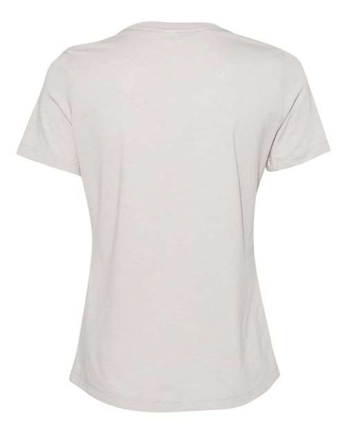 BELLA + CANVAS 6400CVC Women’s Relaxed Fit Heather CVC Tee - Heather Cool Grey - back