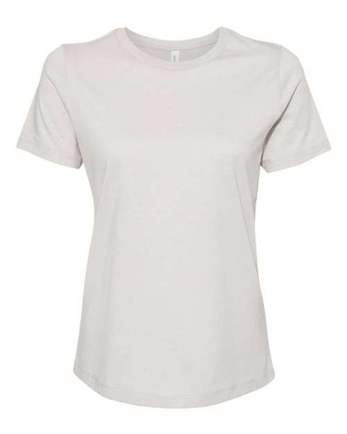 BELLA + CANVAS 6400CVC Women’s Relaxed Fit Heather CVC Tee - Heather Cool Grey - front