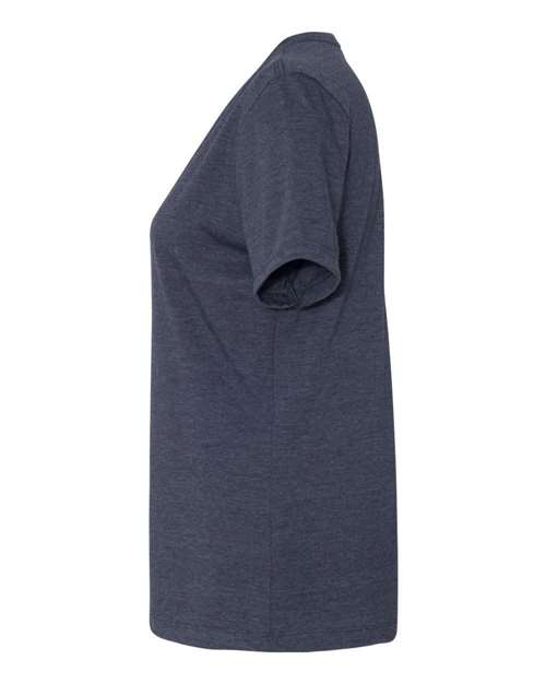 BELLA + CANVAS 6400CVC Women’s Relaxed Fit Heather CVC Tee - Heather Navy - side