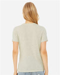 BELLA + CANVAS 6400CVC Women’s Relaxed Fit Heather CVC Tee - Heather Prism Natural - model back
