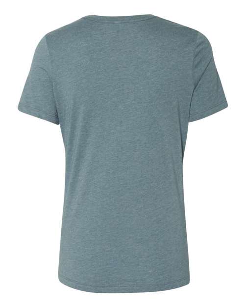 BELLA + CANVAS 6400CVC Women’s Relaxed Fit Heather CVC Tee - Heather Slate - back