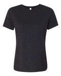 BELLA + CANVAS 6413 Women’s Relaxed Fit Triblend Tee - Charcoal Black Triblend - front