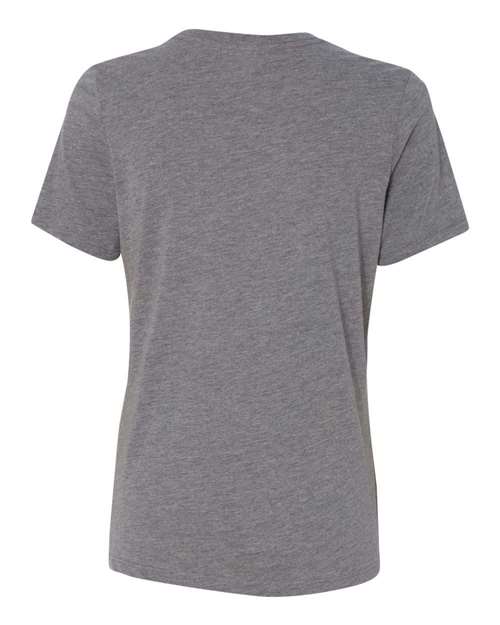 BELLA + CANVAS 6413 Women’s Relaxed Fit Triblend Tee - Grey Triblend - back