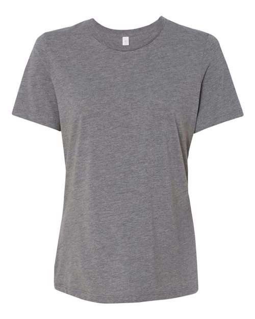 BELLA + CANVAS 6413 Women’s Relaxed Fit Triblend Tee - Grey Triblend - front