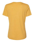 BELLA + CANVAS 6413 Women’s Relaxed Fit Triblend Tee - Mustard Triblend - back
