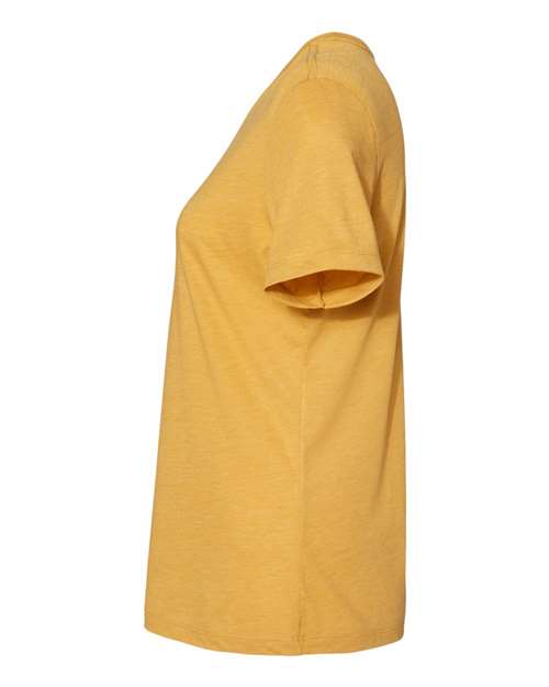 BELLA + CANVAS 6413 Women’s Relaxed Fit Triblend Tee - Mustard Triblend - side