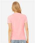BELLA + CANVAS 6413 Women’s Relaxed Fit Triblend Tee - Pink Triblend - model back