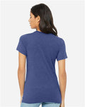 BELLA + CANVAS 6413 Women’s Relaxed Fit Triblend Tee - True Royal Triblend - model back