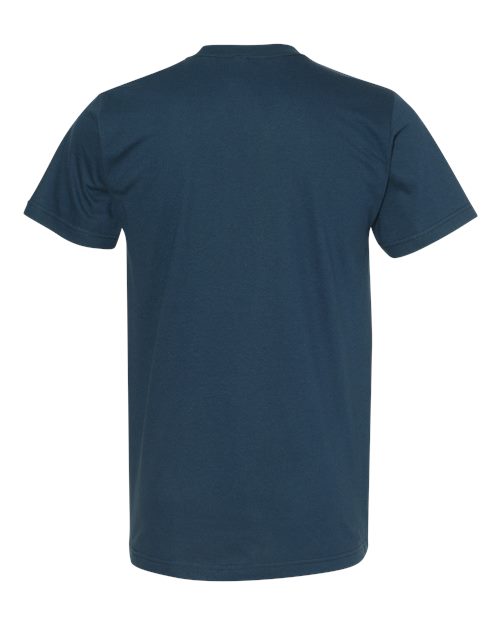 American Apparel 2001 Unisex Fine Jersey Tee - Sea Blue - back