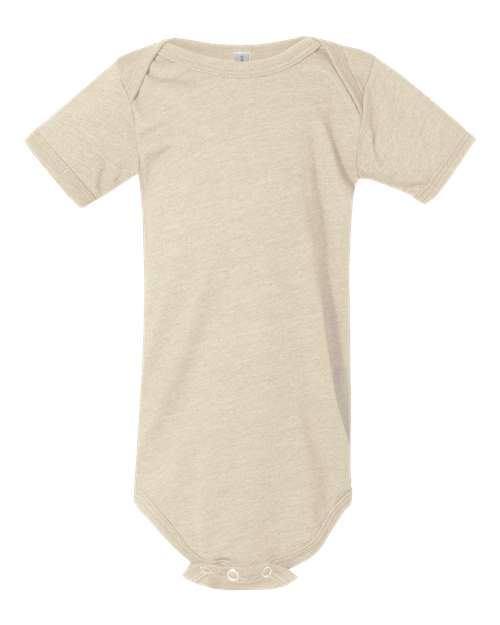 BELLA + CANVAS 100B Infant Jersey One Piece - Heather Dust - front