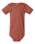 BELLA + CANVAS 100B Infant Jersey One Piece - Heather Mauve - front