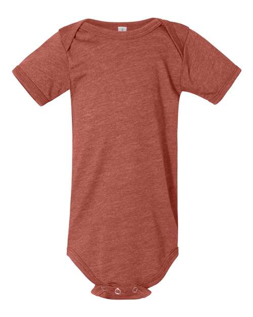 BELLA + CANVAS 100B Infant Jersey One Piece - Heather Mauve - front