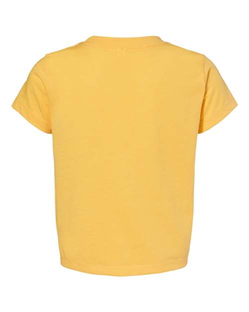 BELLA + CANVAS 3001T Toddler Jersey Tee - Heather Yellow Gold - back