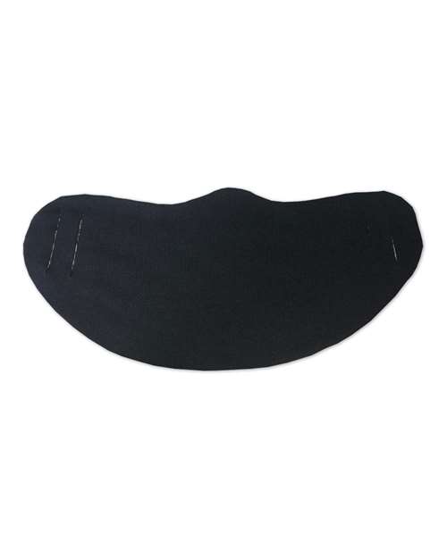 BELLA + CANVAS ST323 Lightweight Fabric Face Mask - CVC 52/48 Cotton/Poly - Black - front