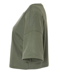 BELLA + CANVAS 6482 Women's Jersey Crop Tee - Military Green - side