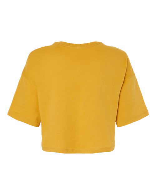 BELLA + CANVAS 6482 Women's Jersey Crop Tee - Mustard - back
