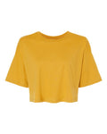BELLA + CANVAS 6482 Women's Jersey Crop Tee - Mustard - front