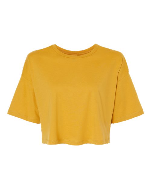BELLA + CANVAS 6482 Women's Jersey Crop Tee - Mustard - front
