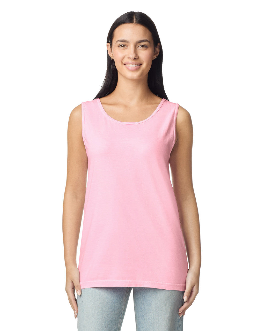 Comfort Colors 9360 Unisex Garment-Dyed Heavyweight Tank Top - Blossom - model front