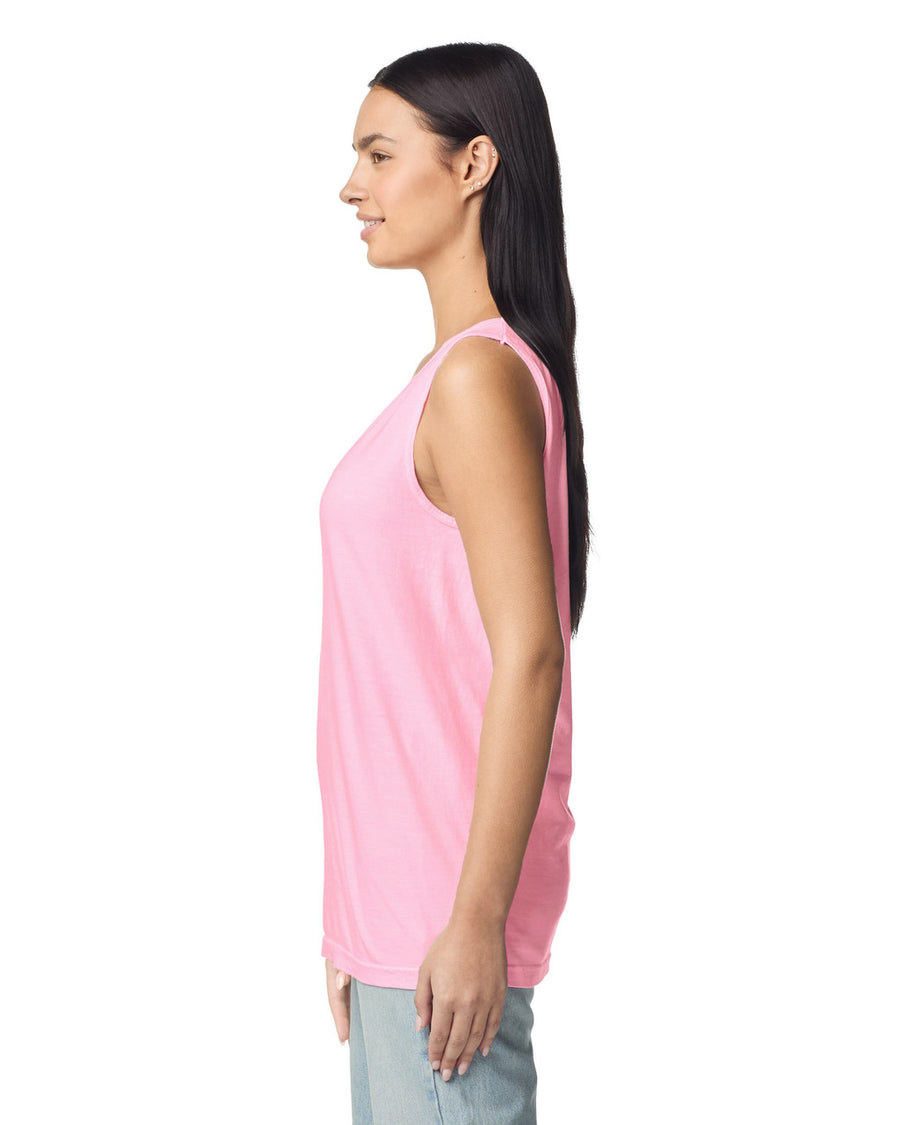 Comfort Colors 9360 Unisex Garment-Dyed Heavyweight Tank Top - Blossom - model back