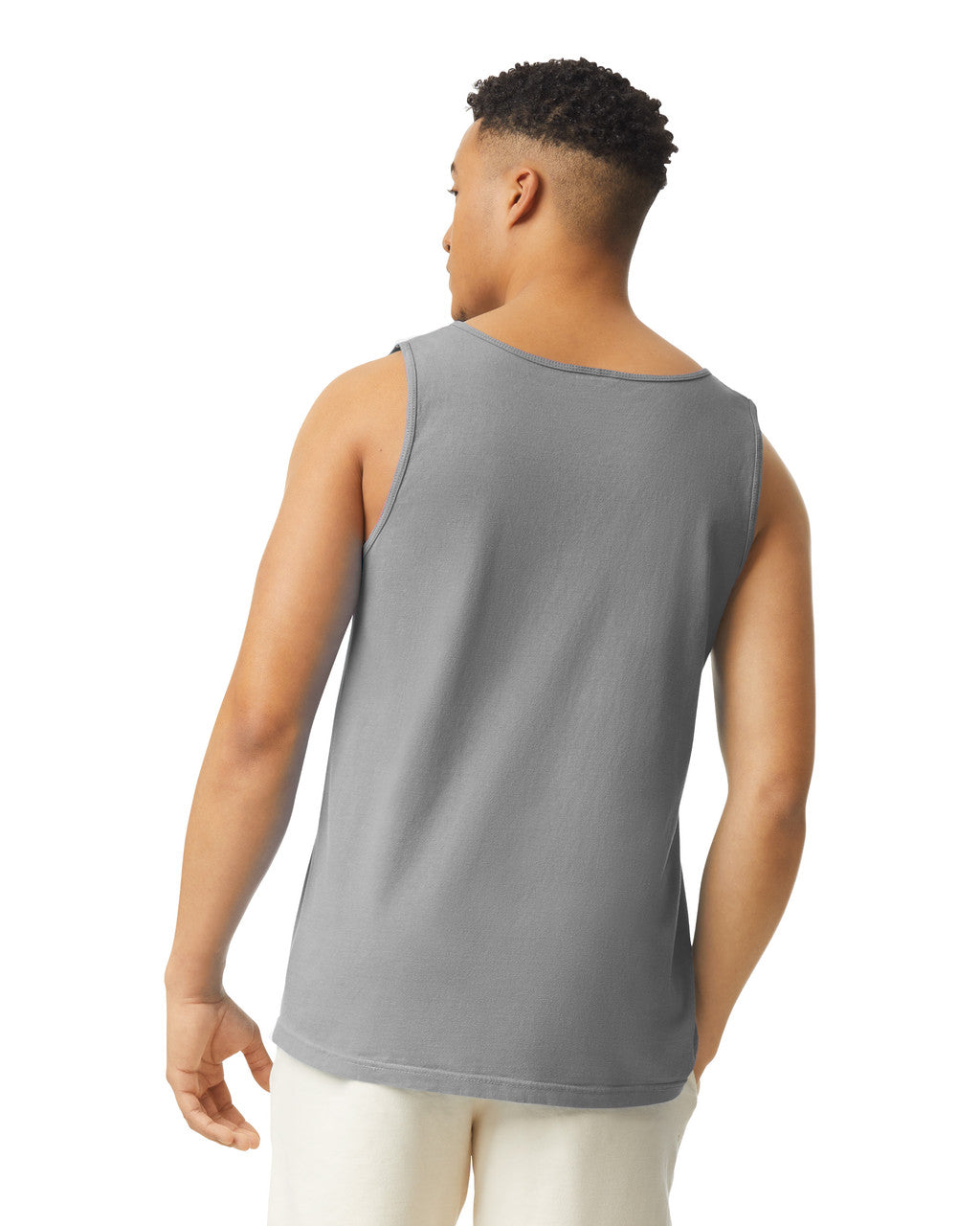 Comfort Colors 9360 Unisex Garment-Dyed Heavyweight Tank Top - Granite - model back