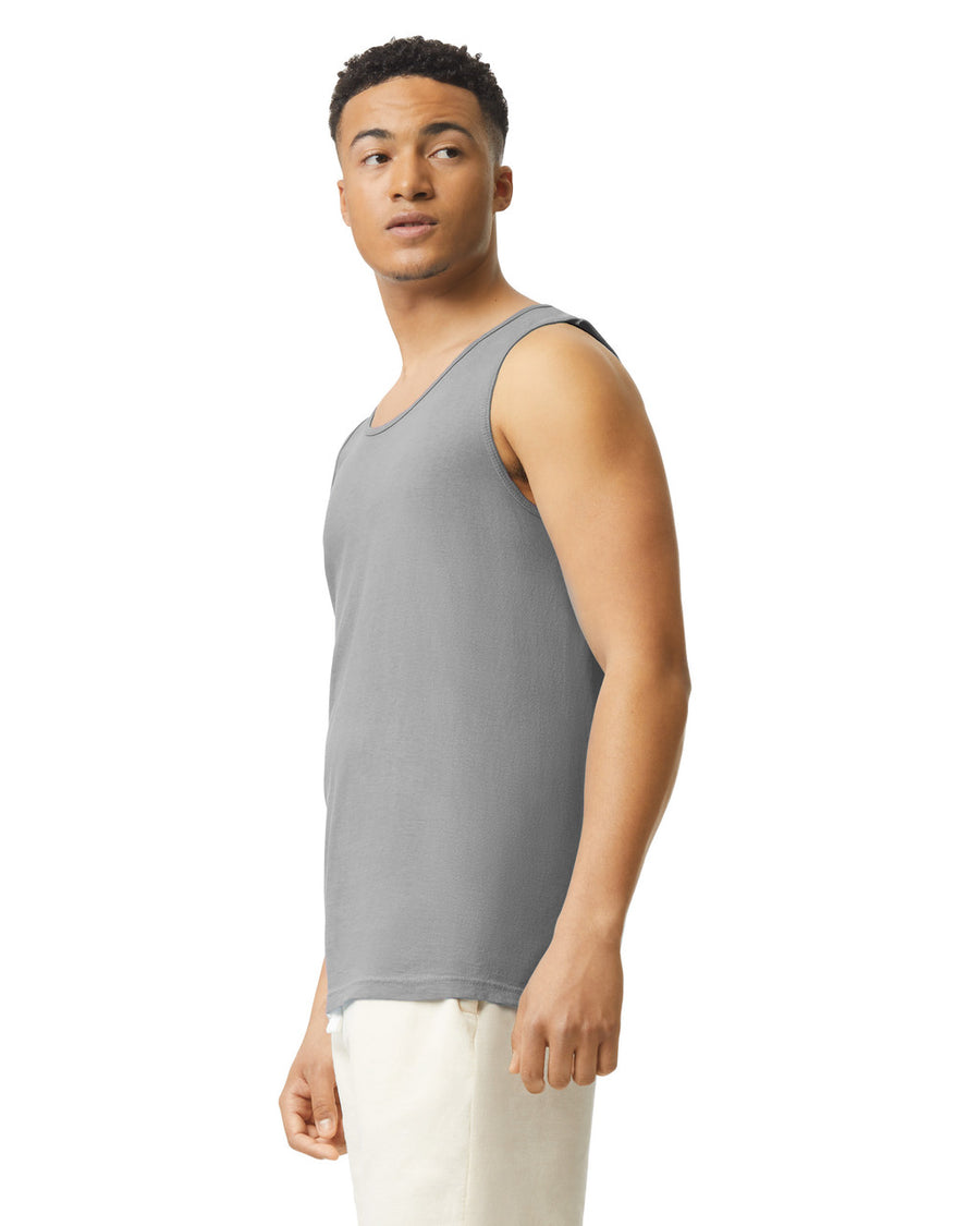Comfort Colors 9360 Unisex Garment-Dyed Heavyweight Tank Top - Granite - model side