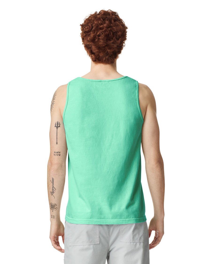 Comfort Colors 9360 Unisex Garment-Dyed Heavyweight Tank Top - Island Reef - model back