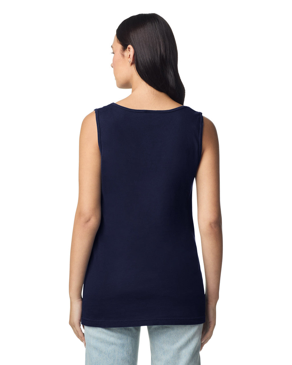 Comfort Colors 9360 Unisex Garment-Dyed Heavyweight Tank Top - True Navy - model back