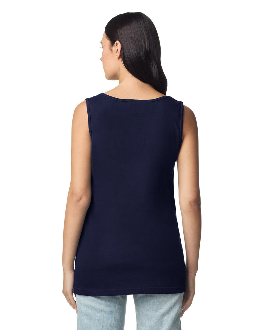 Comfort Colors 9360 Unisex Garment-Dyed Heavyweight Tank Top - True Navy - model back