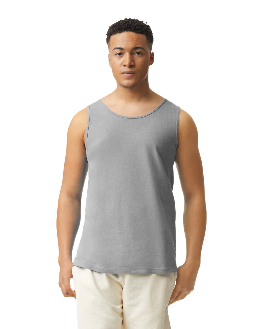 Comfort Colors 9360 Unisex Garment-Dyed Heavyweight Tank Top - Grey - model front