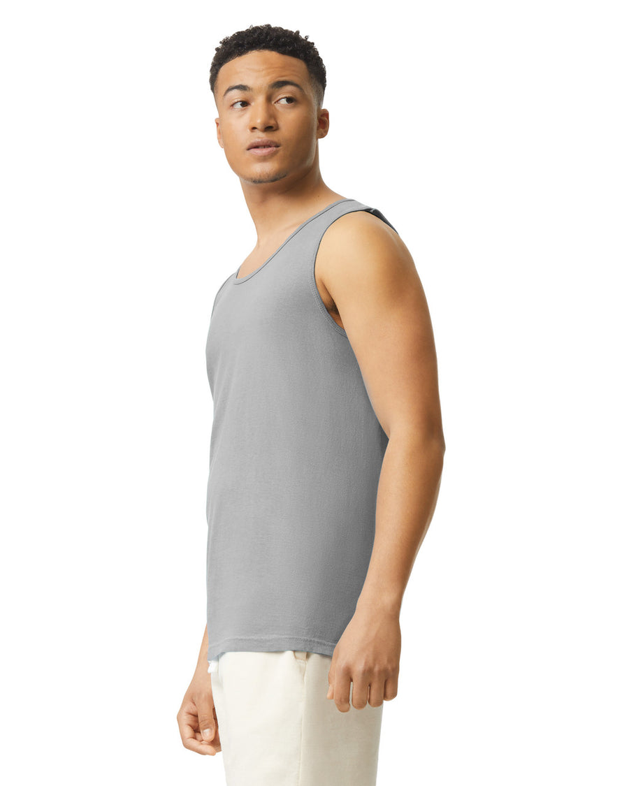 Comfort Colors 9360 Unisex Garment-Dyed Heavyweight Tank Top - Grey - model side