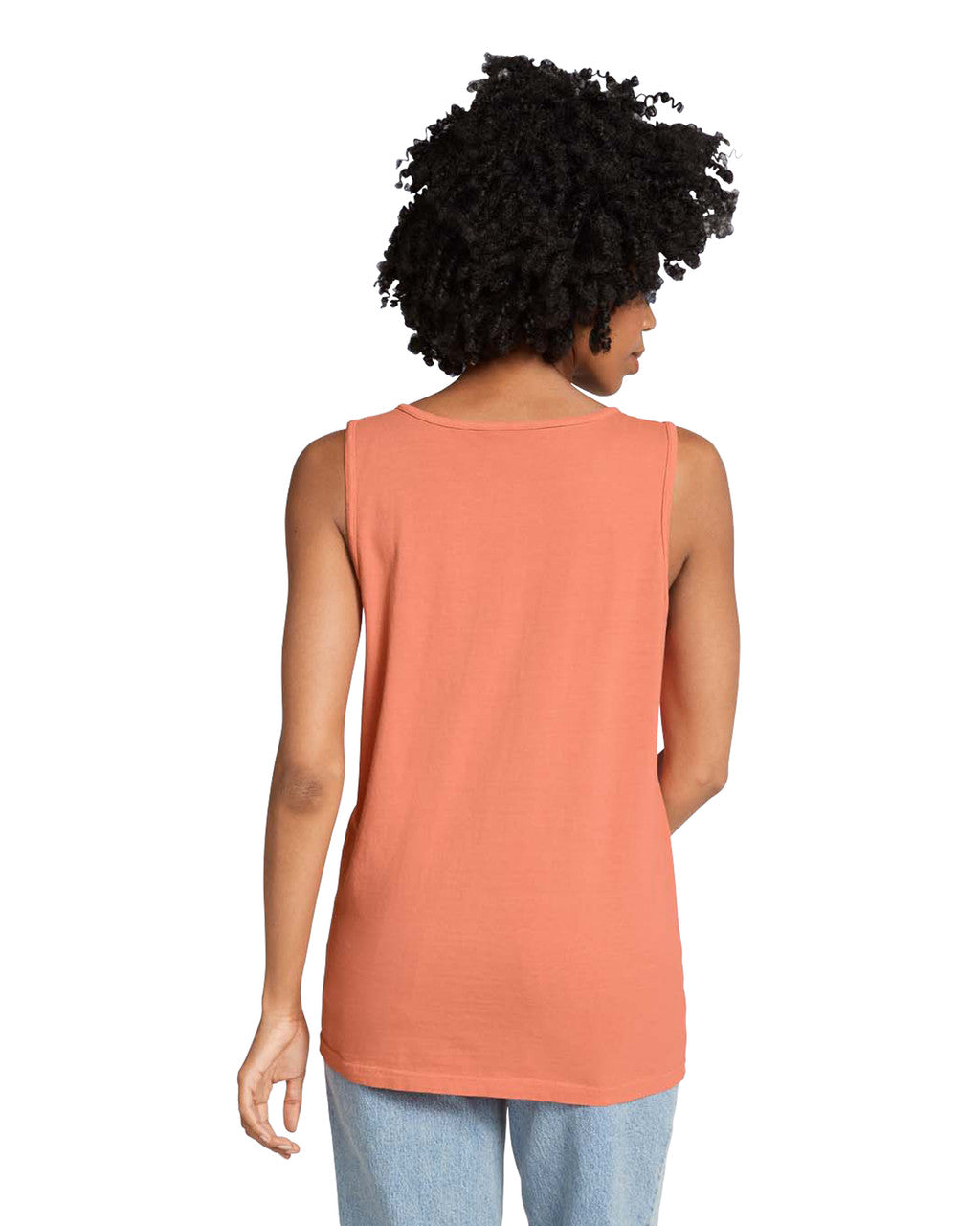 Comfort Colors 9360 Unisex Garment-Dyed Heavyweight Tank Top - Melon - model back