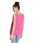 Comfort Colors 9360 Unisex Garment-Dyed Heavyweight Tank Top - Neon Pink - model back