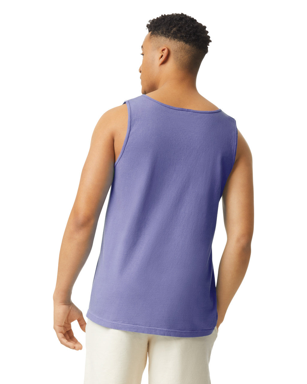 Comfort Colors 9360 Unisex Garment-Dyed Heavyweight Tank Top - Violet - model back