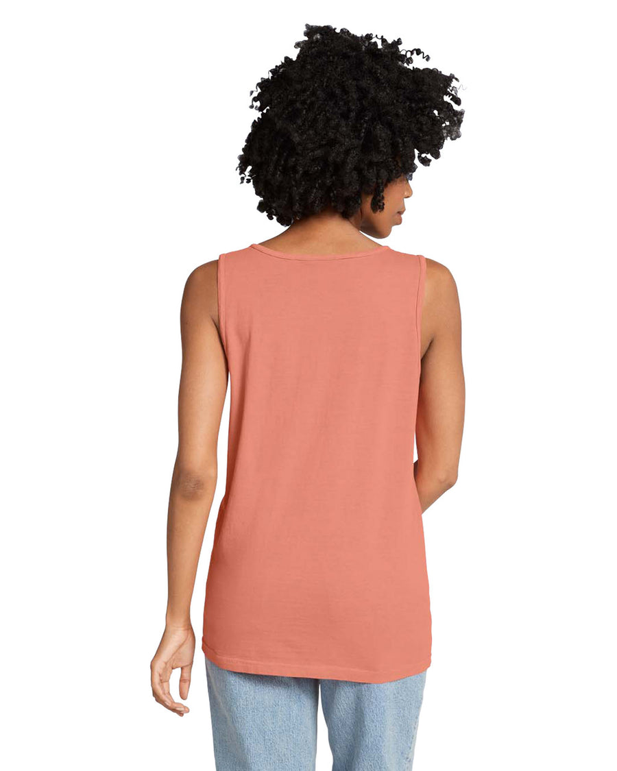 Comfort Colors 9360 Unisex Garment-Dyed Heavyweight Tank Top - Terracotta - model back