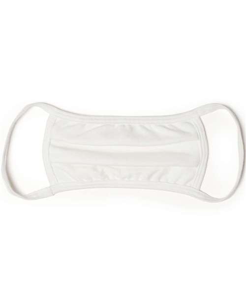 Hanes MASKBB 3-Ply Cotton Face Mask - White - back