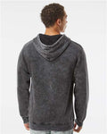 Independent Trading Co. PRM4500MW Unisex Midweight Mineral Wash Hooded Sweatshirt - Black - model back
