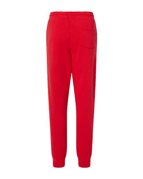 Independent Trading Co. IND20PNT Midweight Fleece Sweatpants - Red - back